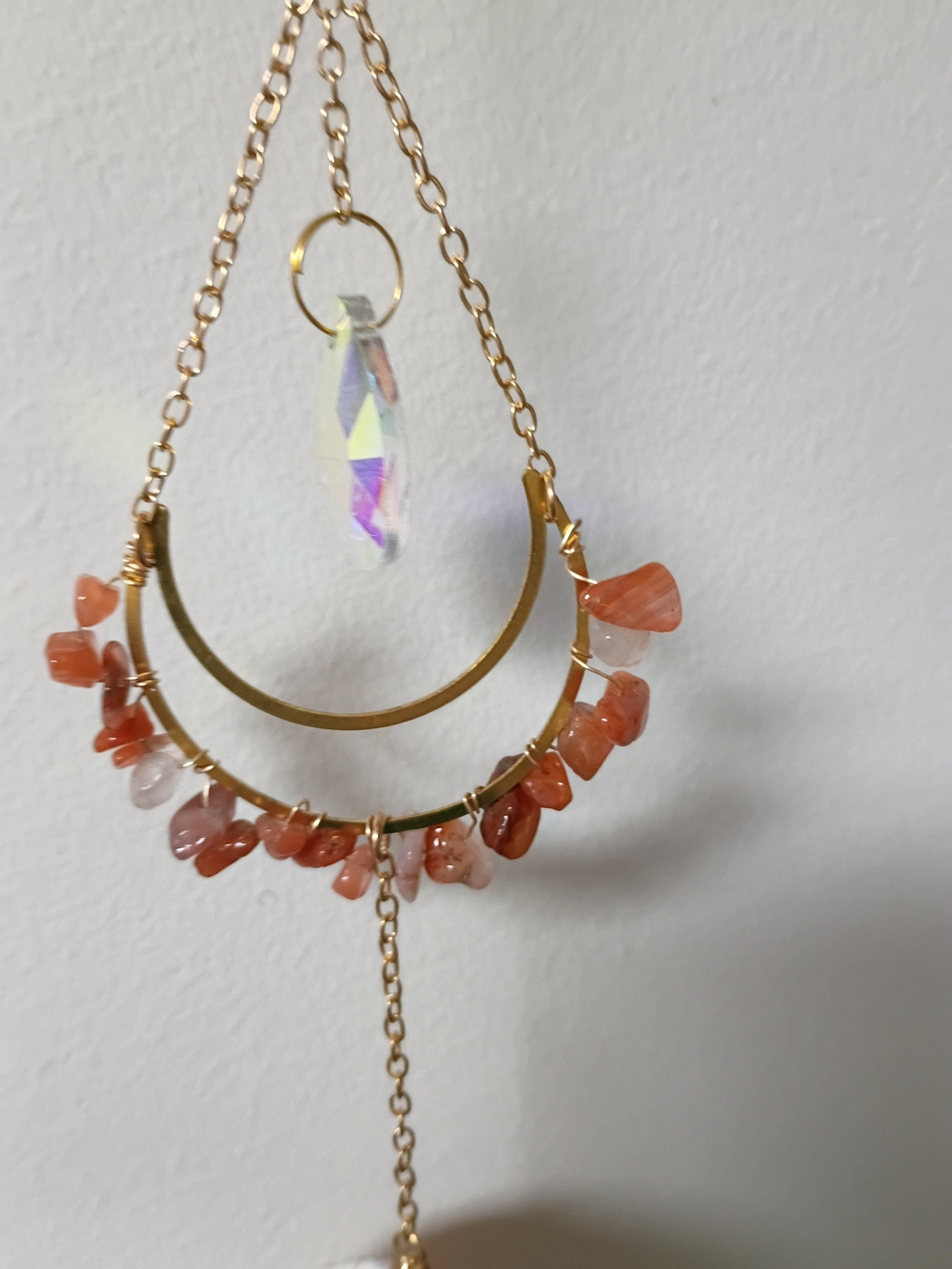 Carnelian Suncatcher/Windchime - Picture 2 of 4